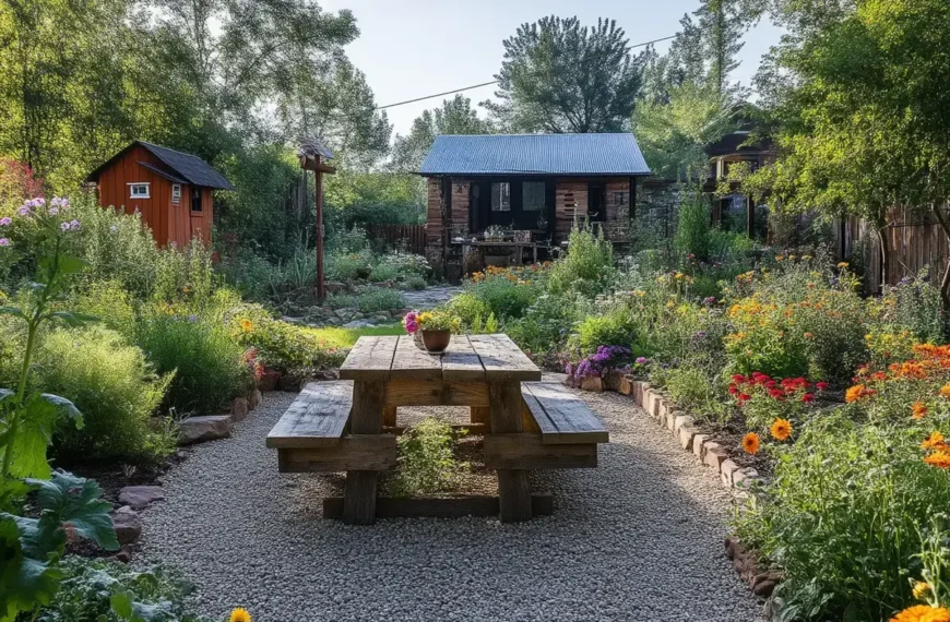 Een tuinarchitect legt uit dat dit soort tuin zeer onderhoudsvriendelijk is en slechts weinig onderhoud vergt